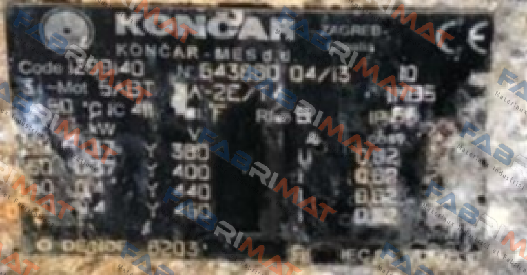 Koncar-M 5ABT 71A-2E/T4 B5 Y400/440V 0.37/0.4KW 50/60HZ price