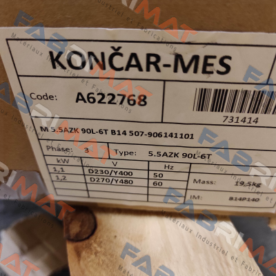 Koncar-M 5.5AZK 90L-6T B14 price