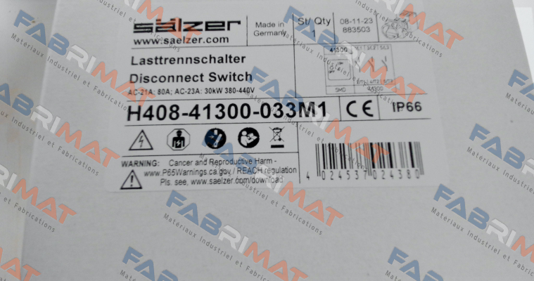 Salzer-H408-41300-033M1 price