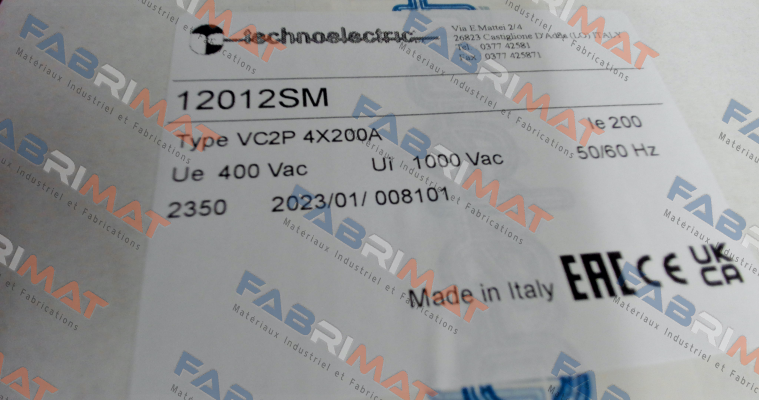 Technoelectric-Art.No.12012SM, Type: VC2P price