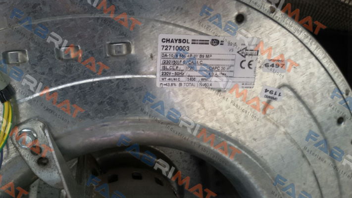 Chaysol-72710003 / DA-10/8 550 4P 3V B9 MP price