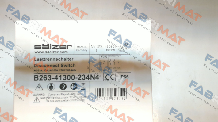 Salzer-B263-41300-234N4 price