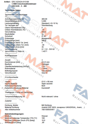 Schniewindt-ERCH/45 - 5 - 400 / ERC-025424-015189 price