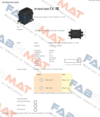 Ter Tecno Elettrica Ravasi-PFC9067L0313023 price