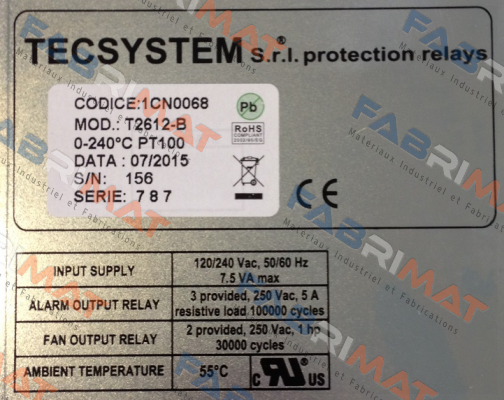 Tecsystem-P/N: 1CN0068, Type: T2612B price