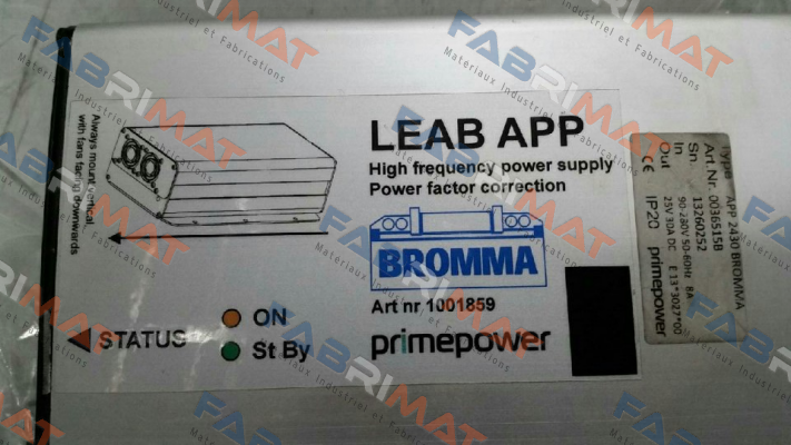 PRIME POWER-Obsolete APP 2430 replaced by  APP 2530 price