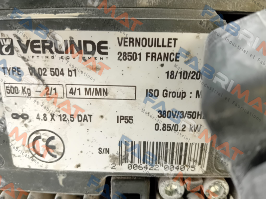 Verlinde-VI.02 504 B1 price