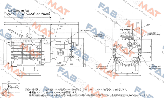 JTEKT FLUID POWER SYSTEMS CORPORATION (ex. Toyooki)- PVC2-3E-4P-1.5KW-CC(AC200V)  price