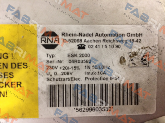 RNA-31003561 , type ESK-2000  price