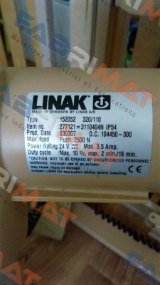 Linak-Type: 152052 320/110 oem price