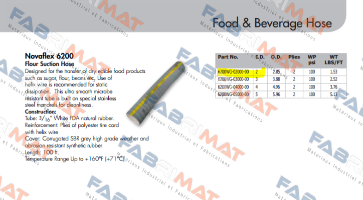 NOVAFLEX -6200WG-02000-00  price