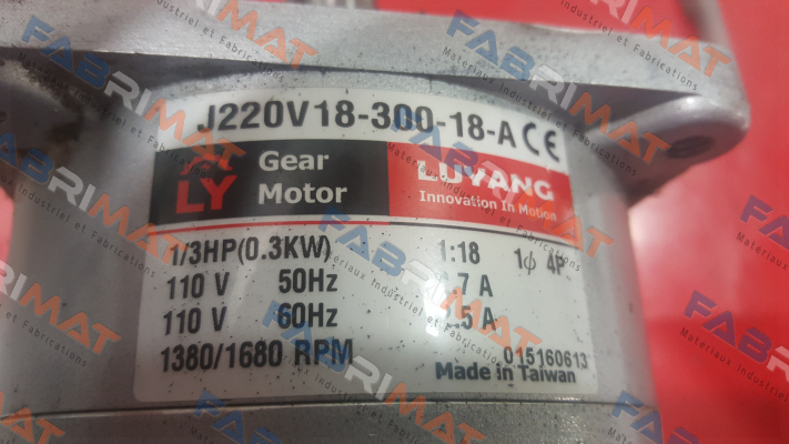 Luyang Gear Motor-J220V18-300-18-A-G3 price