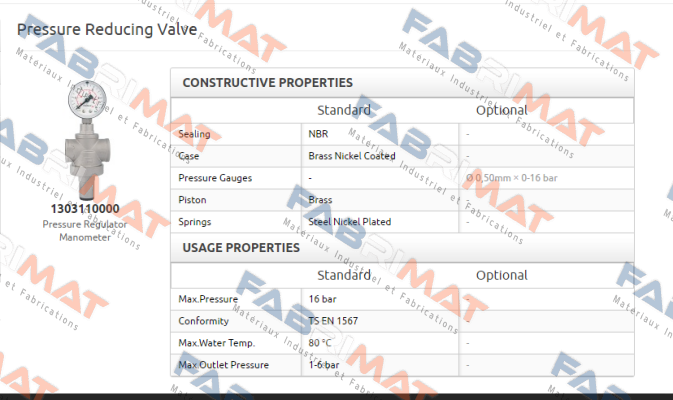 Pakkens-type: 1303110000, DN50  price