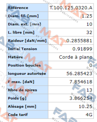 Vanel-T.100.125.0320.A price