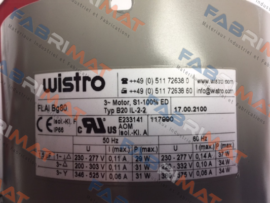 Wistro-17.00.2100  price