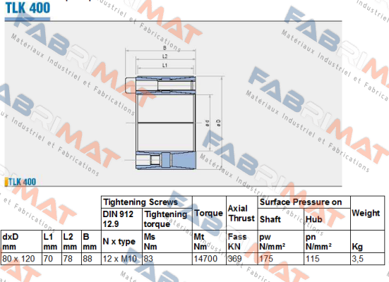 Tollok-TLK400  80x120mm  price