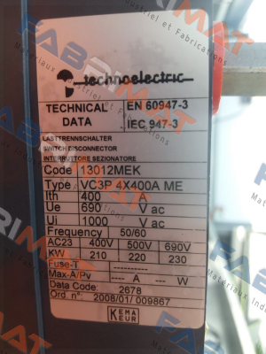 Technoelectric-13012MEK  price