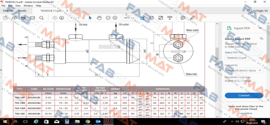 Sesino-Type: T60 CB2 price