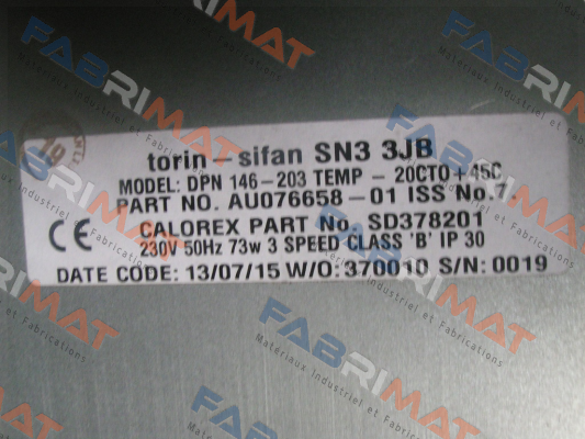 Torin-Sifan-AU076658-01 iSS No. 7  price