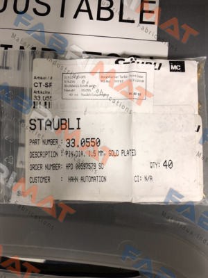 Staubli-CT-SP1,5/0,5-1,5K AU / 33.0550 price