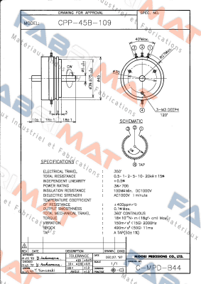 Midori-CPP-45B-109-1K price