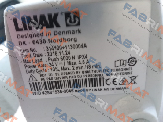 Linak-314100+1130004A price