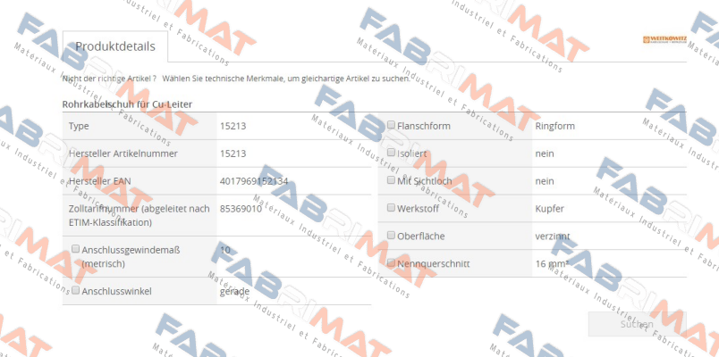 WEITKOWITZ-15213 (1 pack-100 pcs) price