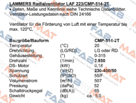 Sodeca-LAF 223/CMP-514-2T price