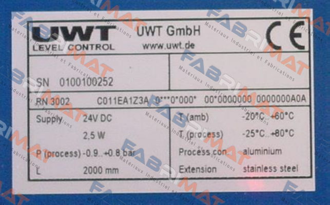 Uwt-RN3002: C011EA1Z3A price