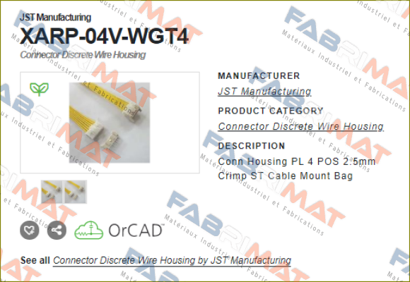 JST-XARP-04V-WGT4 / alternative XARP-04V price