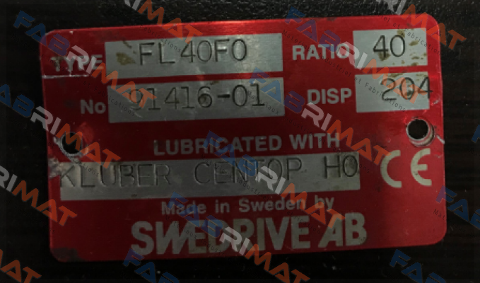 Swedrive-Type: FL 40 FO - 0 - 0 - 204 - R price