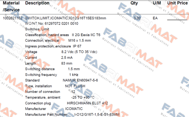 ICOMATIC Sensortechnik-I-O12/G16T-1,5-E-S1-83mm price