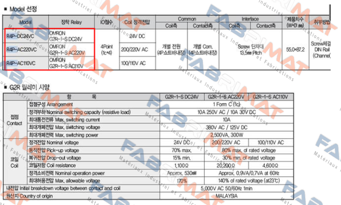 Samwon-R4P-DC24VC price