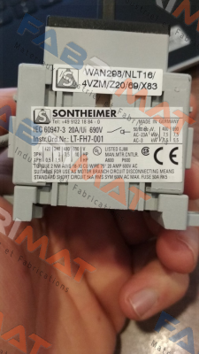 Sontheimer-WAN298/NLT16/4VZM/Z20/69/X83 price