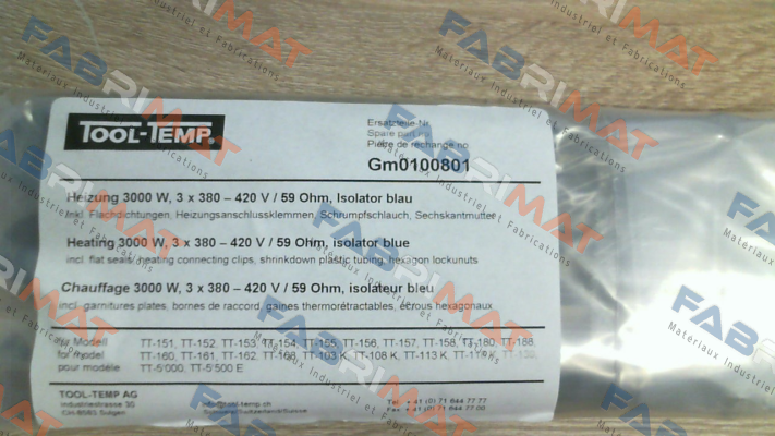 Tool-Temp-GM0100801 price