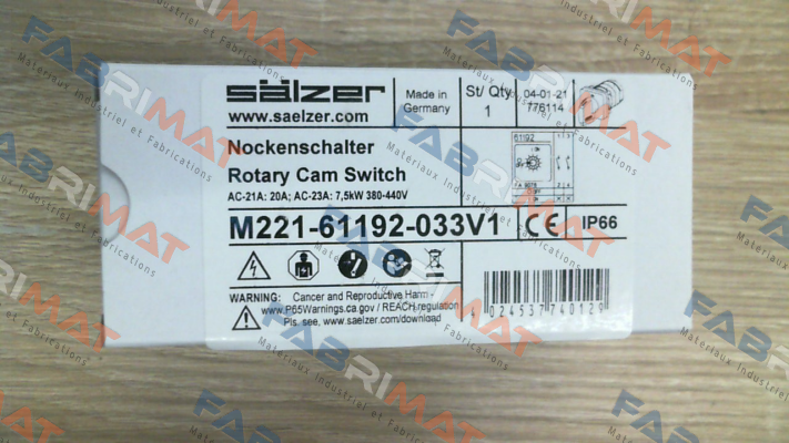 Salzer-M221-61192-033V1 price