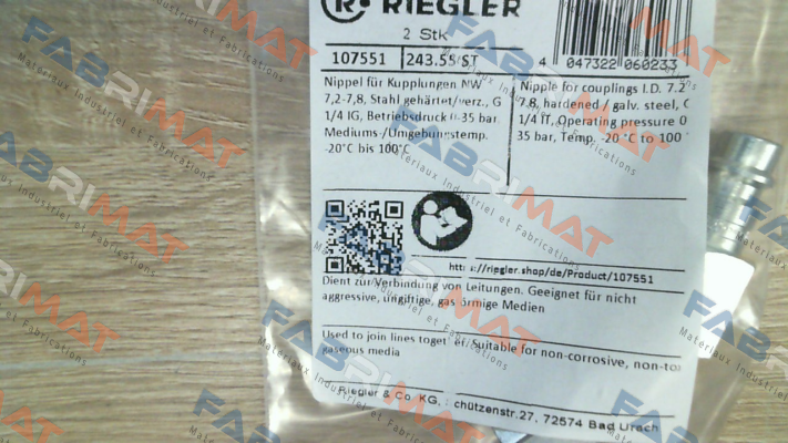 Riegler-107551 / 243.55 ST price