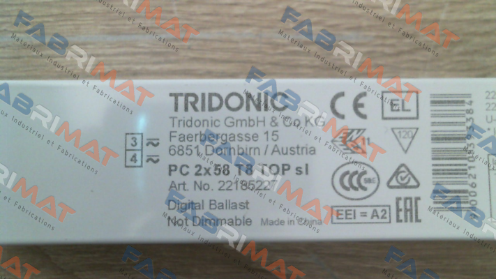 Tridonic-P/N: 22185227 Type: PC 2x58 T8 TOP sl price