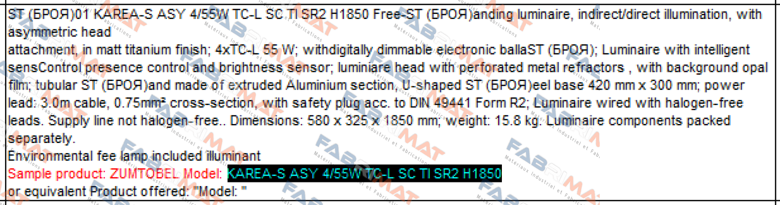 Zumtobel-CAPA-S PR 4/55W TC-L SC WH SR2 AS  price