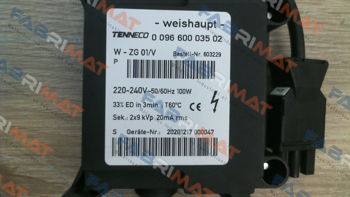 Weishaupt-603 228 price