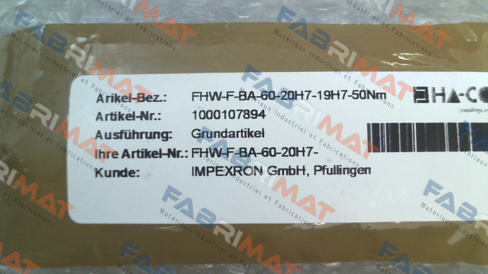 HACO-FHW-F-BA-60-20H7-19H7-50Nm price