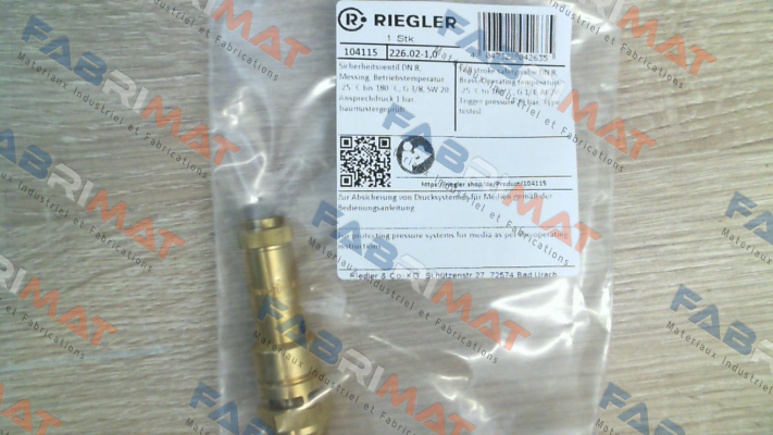 Riegler-104115 / 226.02-1,0 price