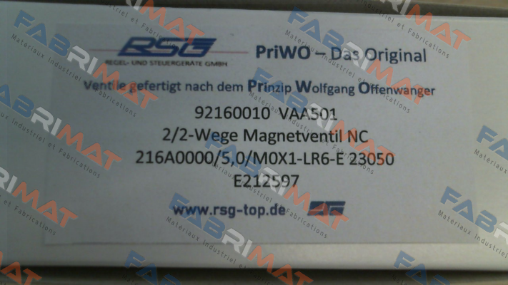 OFFENWANGER-VAA 501 price