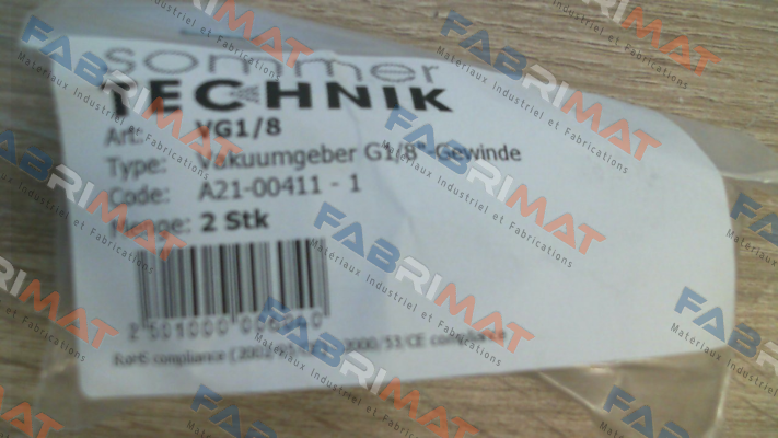 Sommer Technik-VG1/8 price