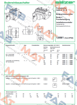 Salzer-H410-41300-126M1 price