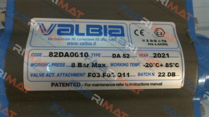 Valbia-DA 52 price