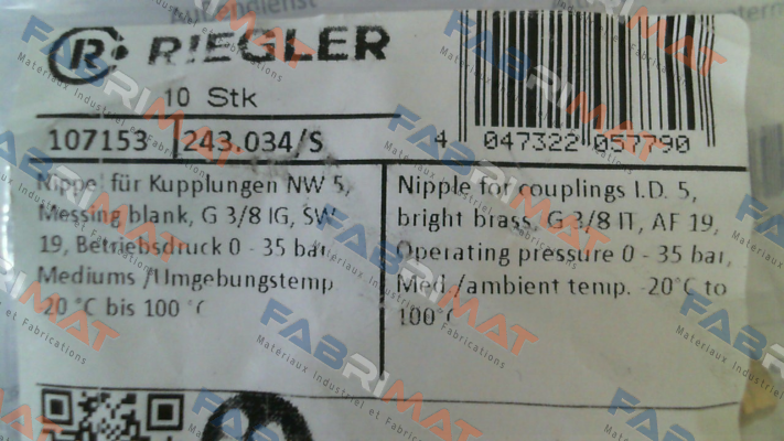 Riegler-107153 / 243.034/S price