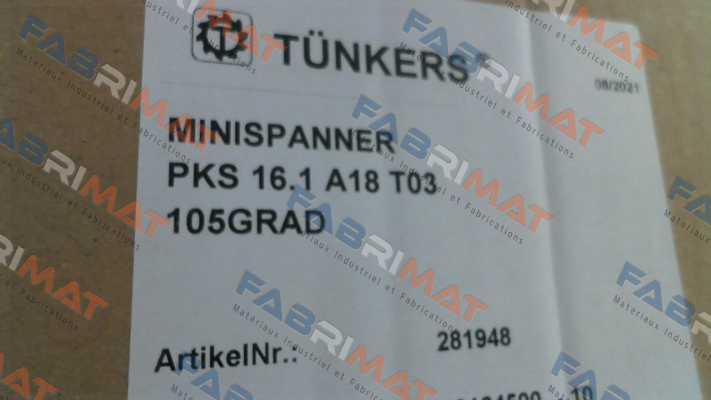 Tünkers-PKS 16.1 A18 T03 price