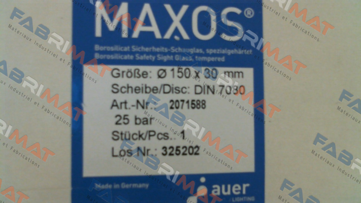 Maxos-Type: DIN 7080 150x30mm price