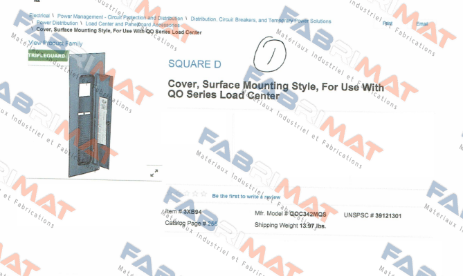 Square D (Schneider Electric)-QOC342MQS price